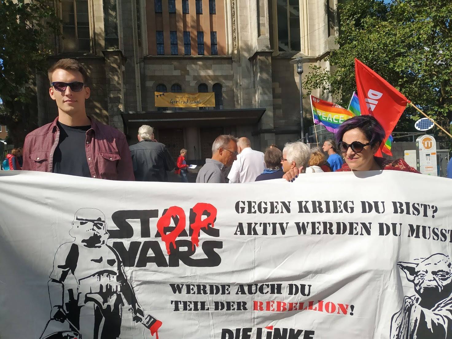 Auch die Linke unterstützt die Proteste.