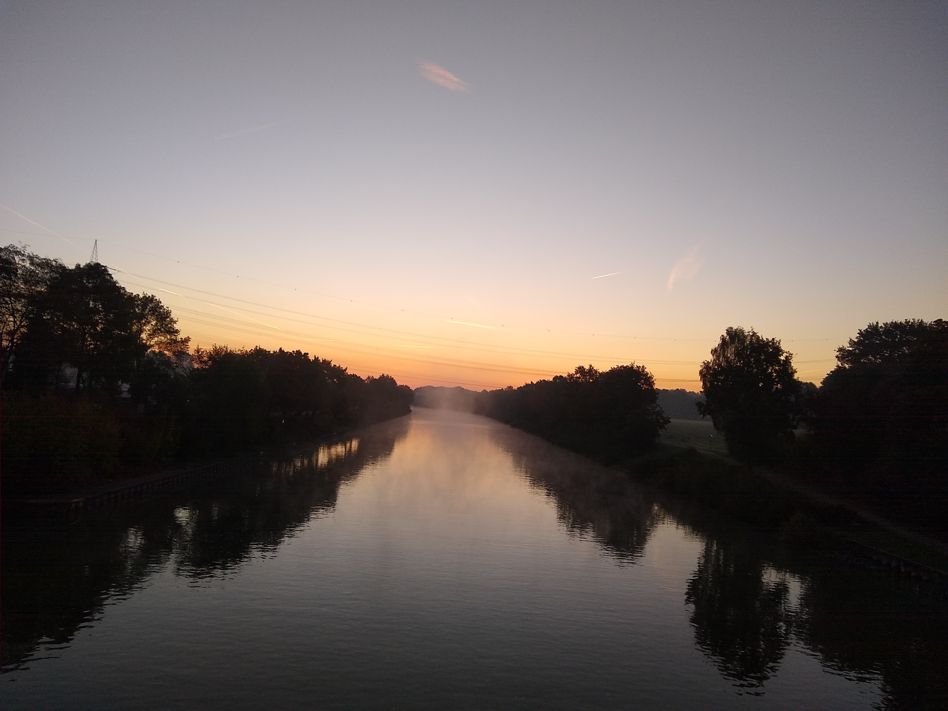 Morgens am Kanal in Dorsten