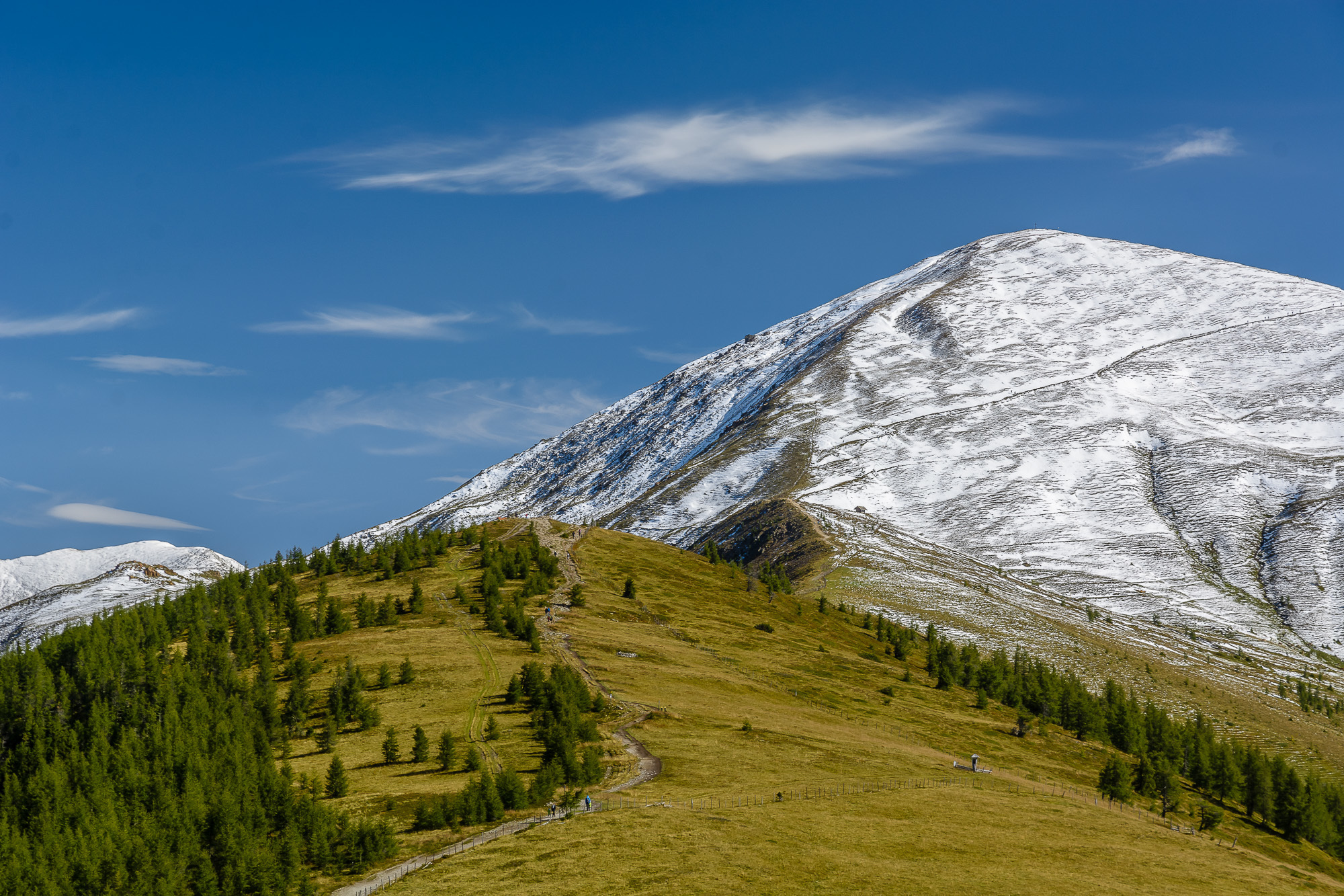 Die weiße Spitze des Mallnock, 2226 Meter hoch