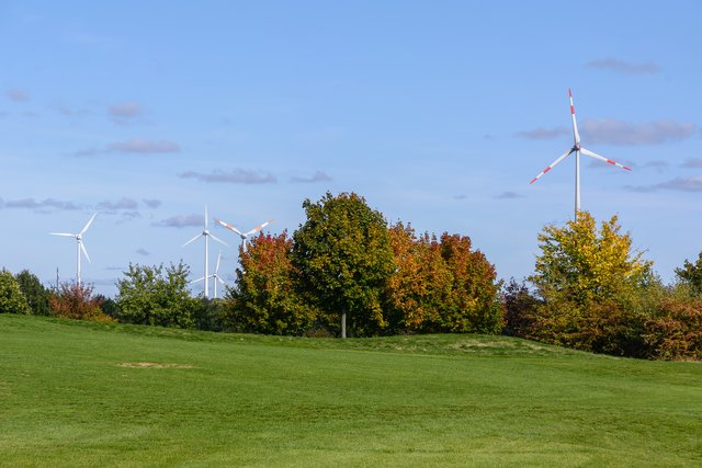 Auf dem Golfplatz in Castrop-Rauxel Frohlinde