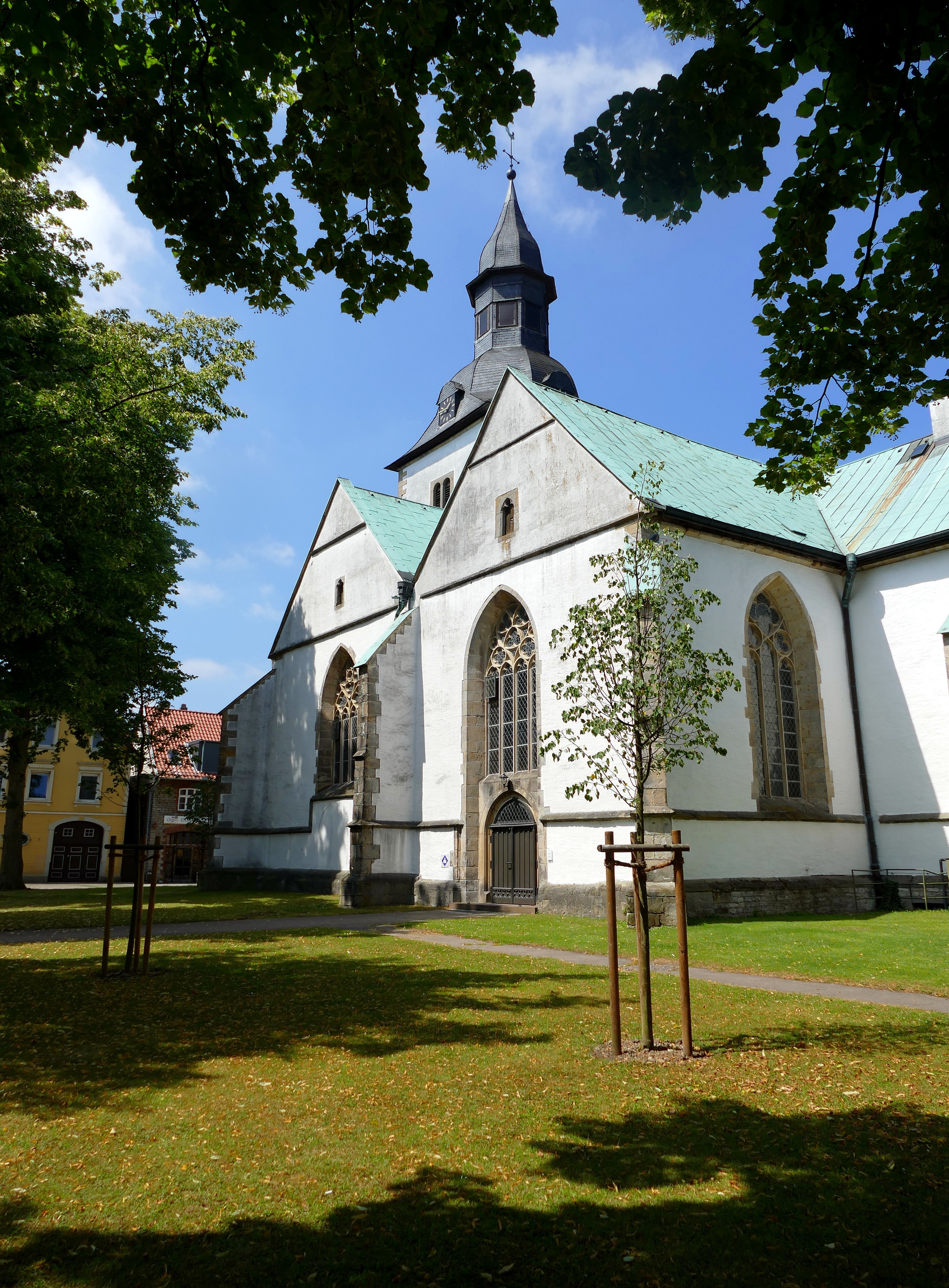 Die evangelische Kirche in Horn, die ehemals Johannes dem Täufer geweiht war wurde im 4. Viertel des 15 Jahrhunderts im spätgotischen Stil erricht