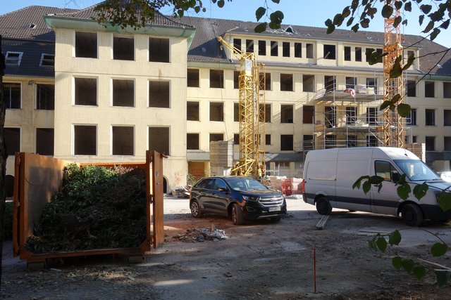 Baustelle Bärendelle Essen-Frohnhausen. Foto: Schattberg