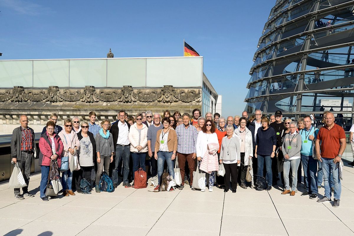 Besuchergruppe aus dem Märkischen Kreis. Foto: Bundesregierung / Volker Schneider.