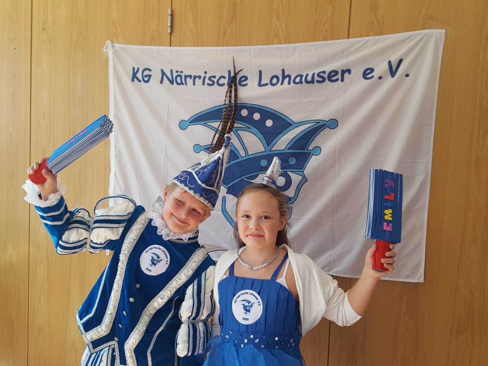 Neues Kinderprinzenpaar in Lohausen: Prinz Ferdinand I mit seiner Venetia Emily