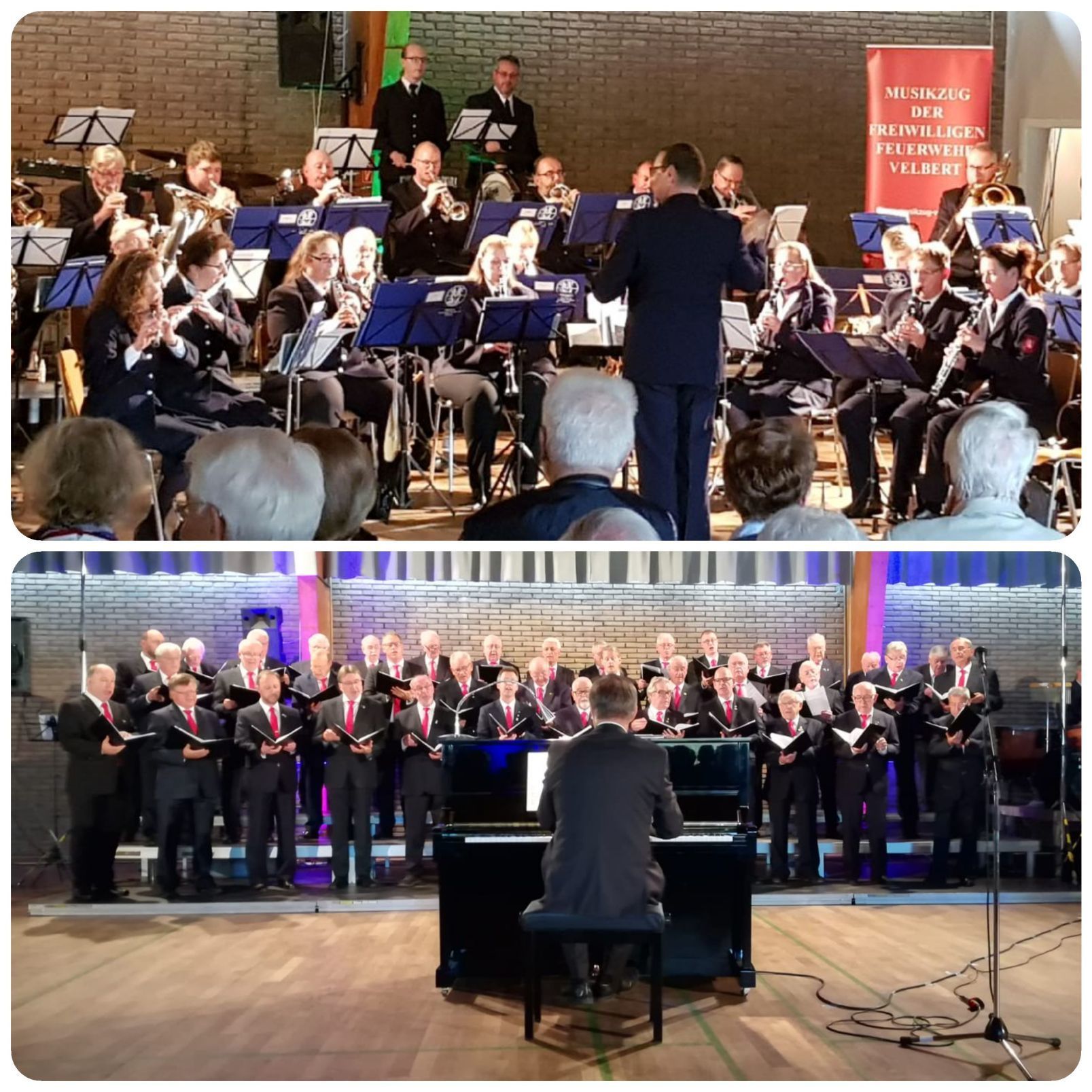 Konzert des MGV Sängerkreis und dem Musikzug der Freiwilligen Feuerwehr Velbert