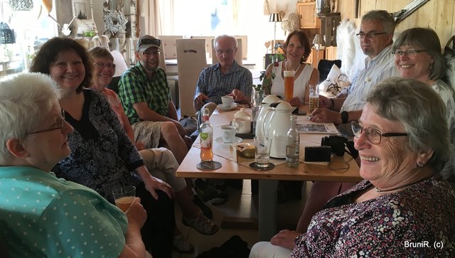 18.08.2018 anne Sorpe bei Hanni - der "harte Kern!