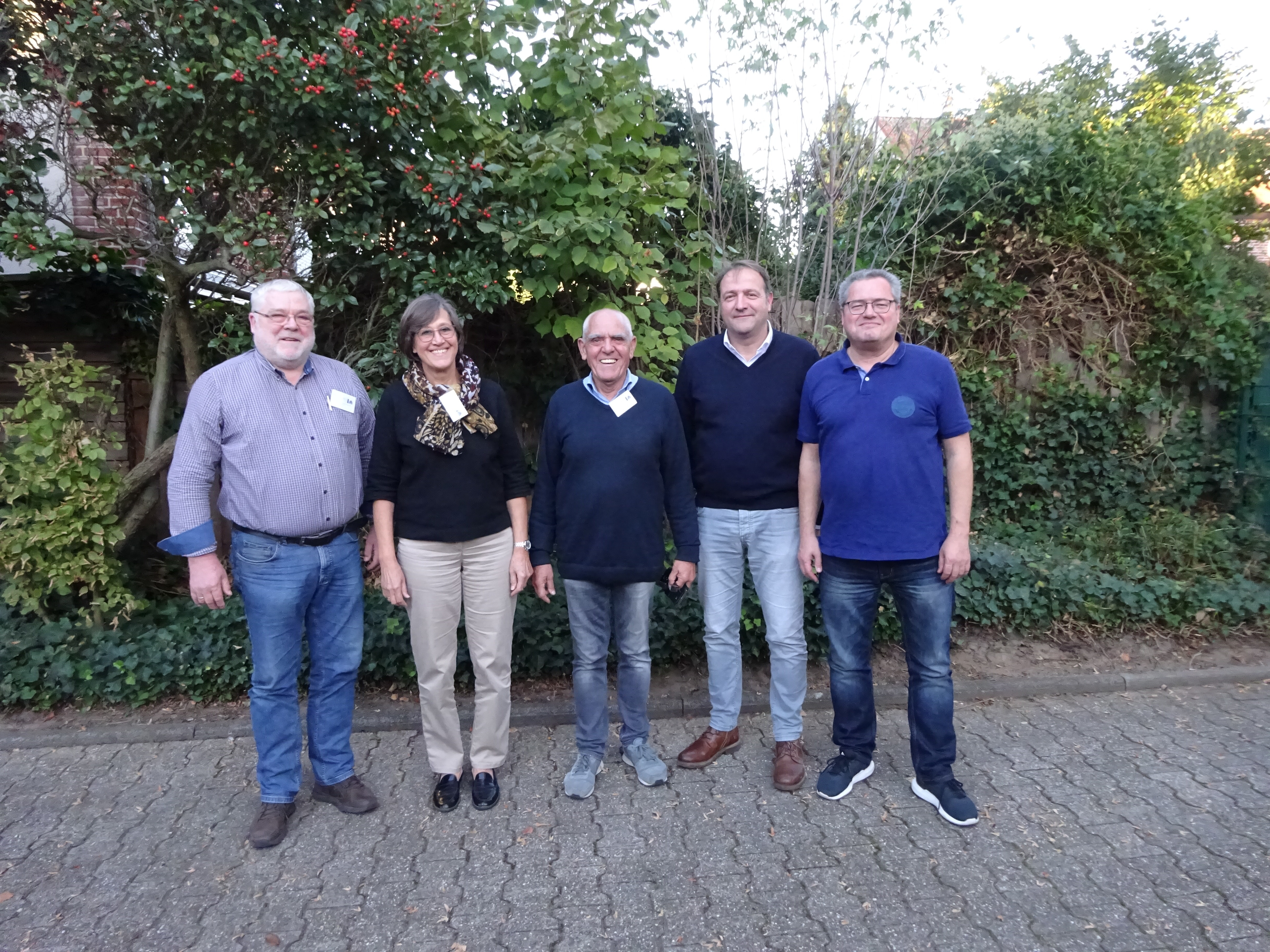 Das Foto zeigt den neuen Vorstand. Von links: Franz Köchling, Petra Baumann, Rudolf Lohrum, Elmar Borgmann und Robert Dombrowski