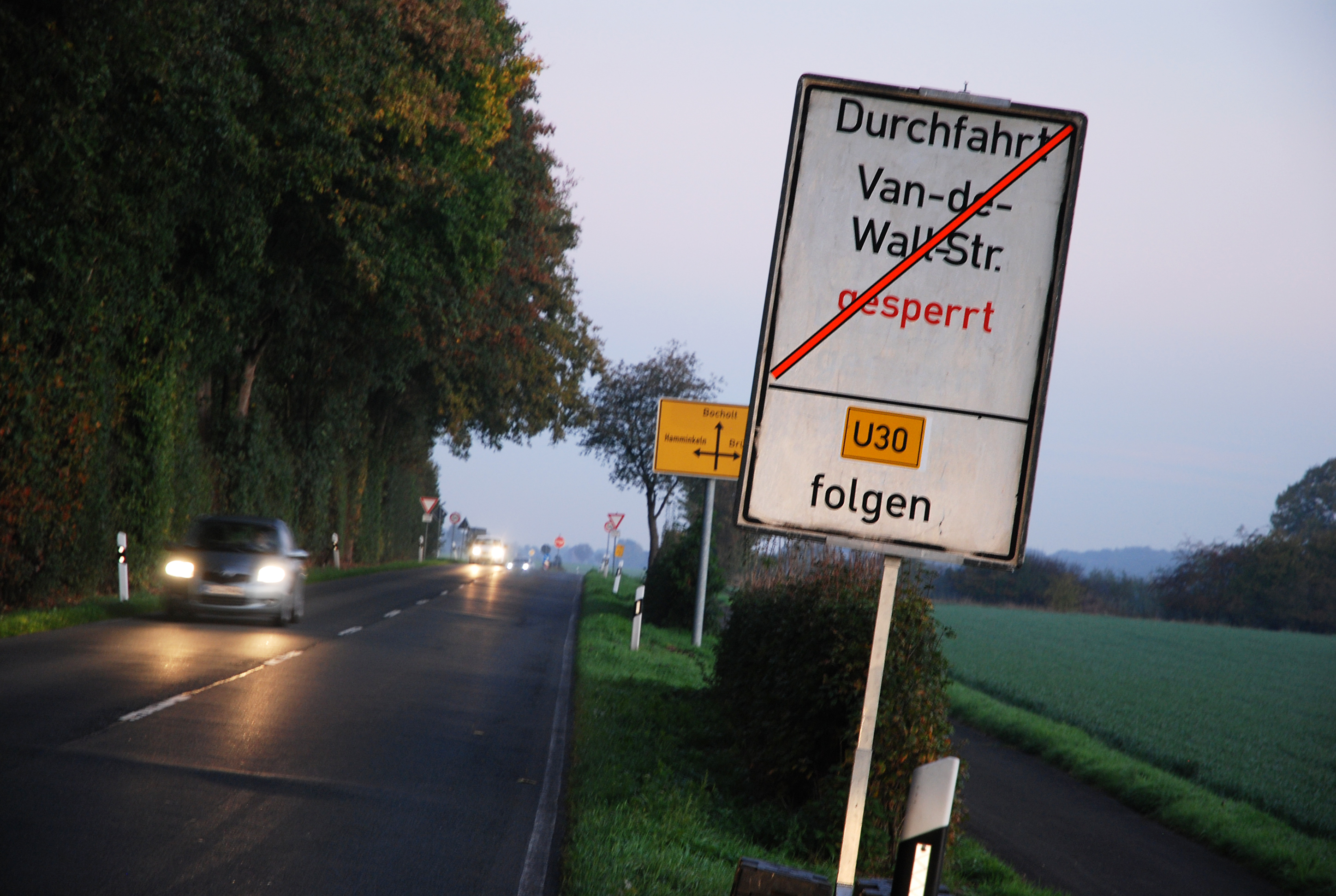 In den Herbstferien sind hier kleine Umwege angesagt!