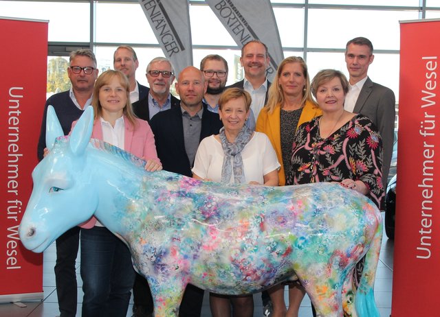 Die Unternehmer für Wesel mit Josef Hermsen und
Daniela Lohmeyer von Kreaktiv