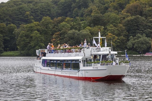 Mit der "MS Innogy" sollte die Weiße Flotte ihren Fahrgastverkehr ausweiten.
Foto: Jochen Tack