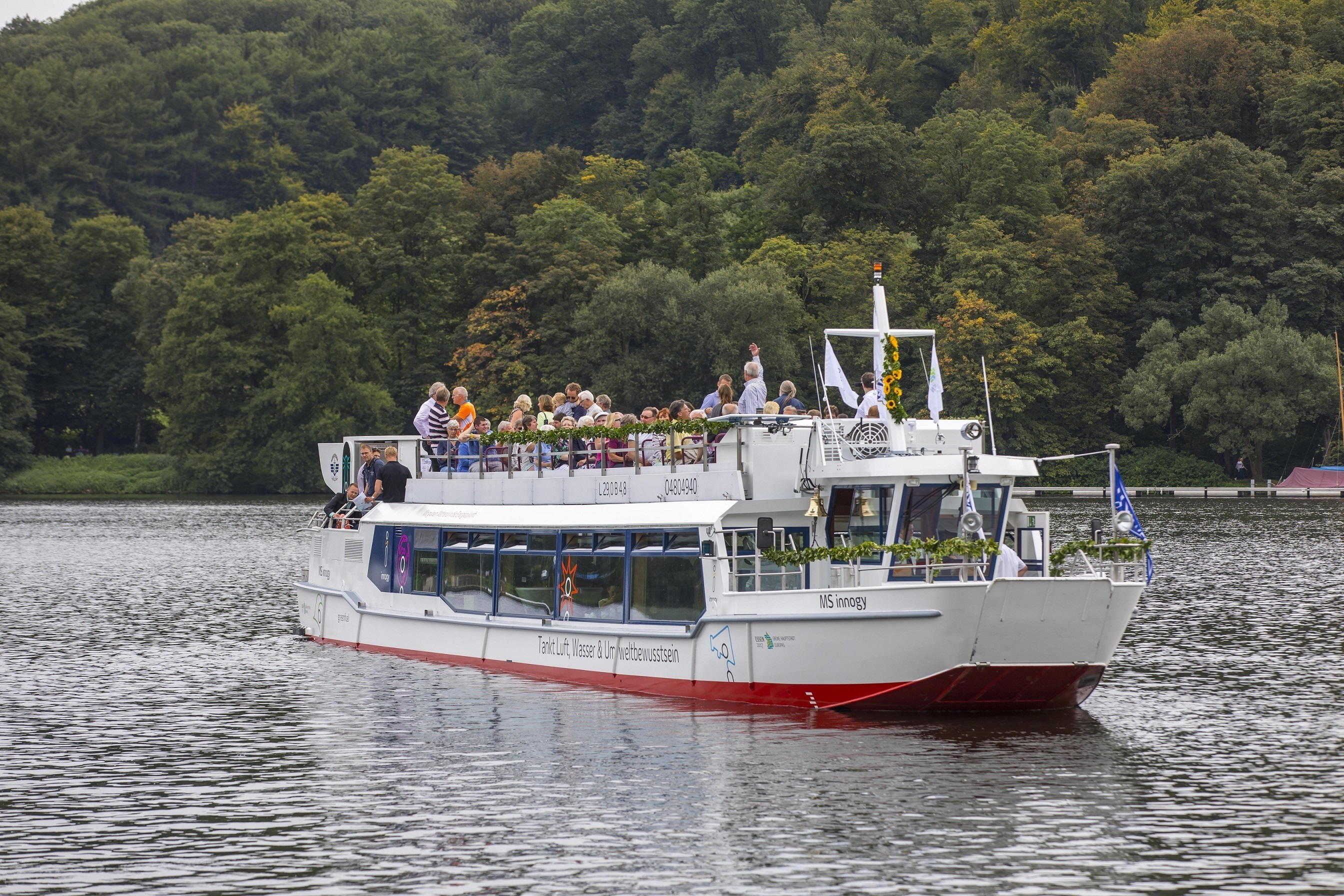 Mit der "MS Innogy" sollte die Weiße Flotte ihren Fahrgastverkehr ausweiten.
Foto: Jochen Tack