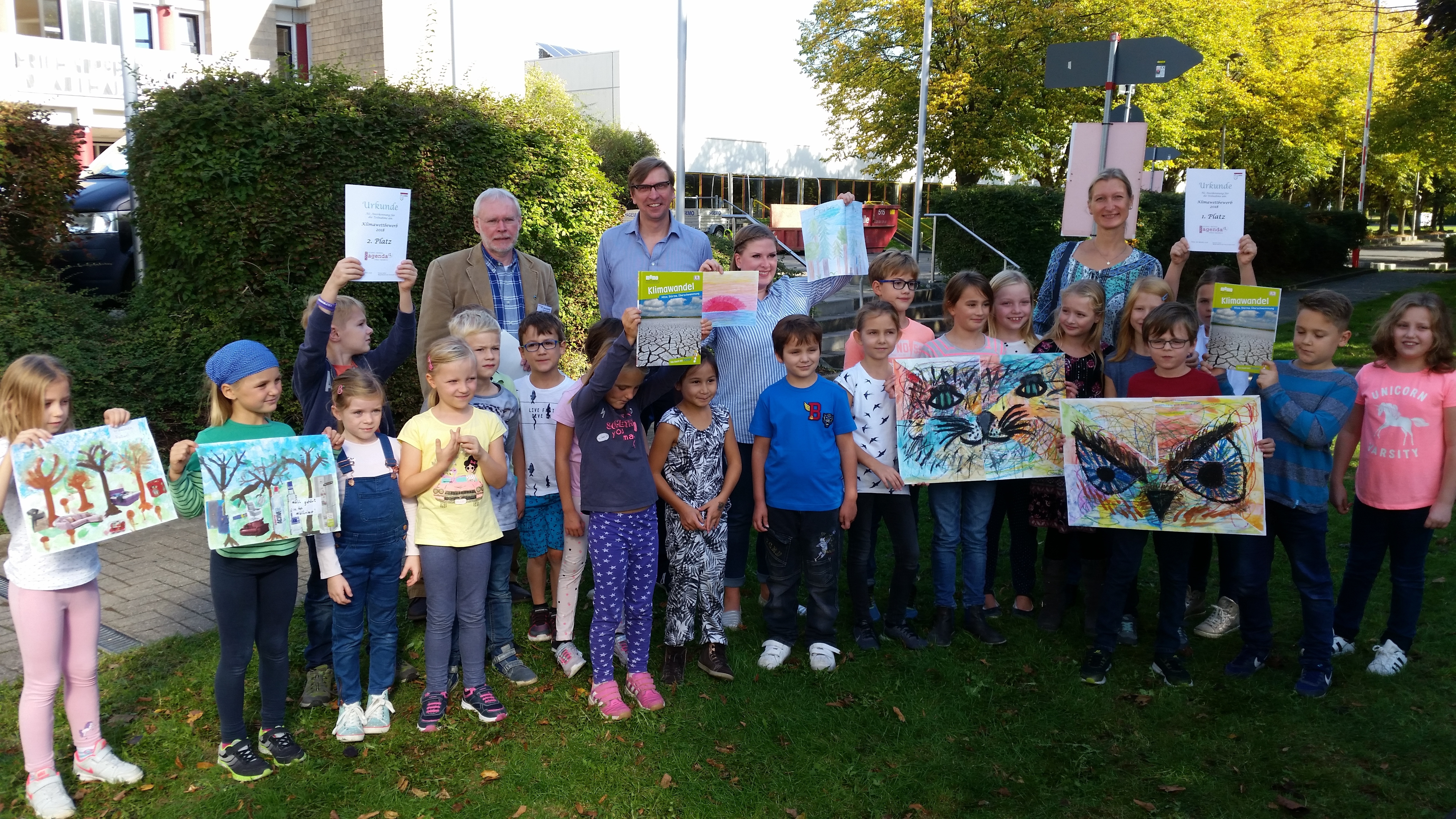Ein gutes Händchen fürs Klima bewiesen die Drittklässler der Katharinenschule.