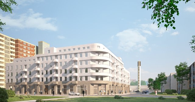 So sehen die Planungen für das Areal aus. Der ehemalige Eigentümer, die Essener Liwon Gruppe, hatte sie entwickelt.