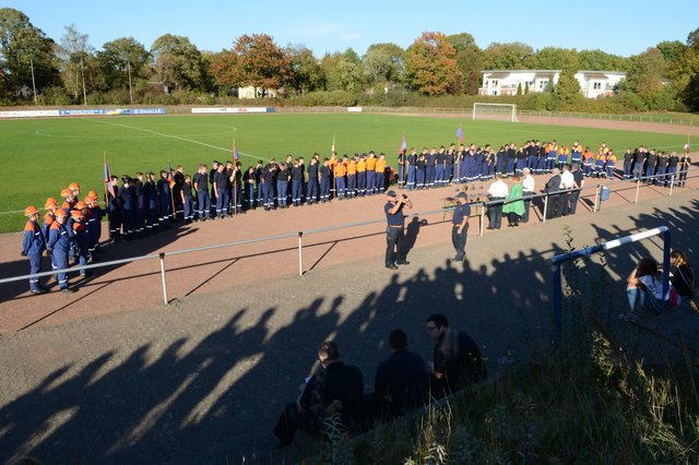 Zwölf Gruppen aus dem gesamten Kreisgebiet nahmen am Landrat Pokal teil. Foto: Bludau