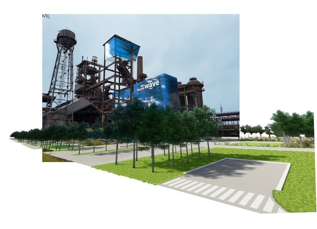 Die Gebäude werden den Hochofen durchdringen. | Foto: World of Walas