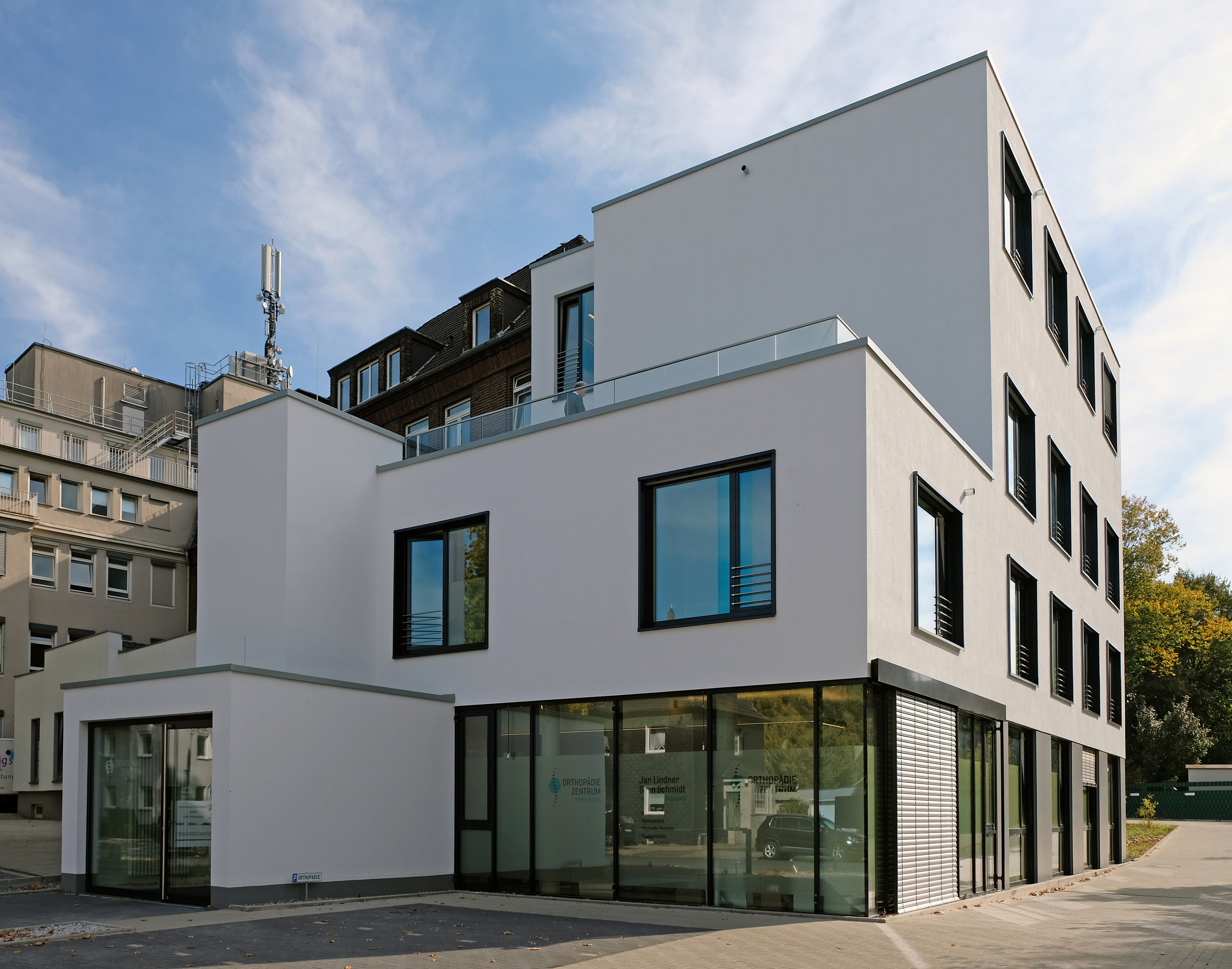 Der neue Erweiterungsanbau am EvK Herne-Eickel.
