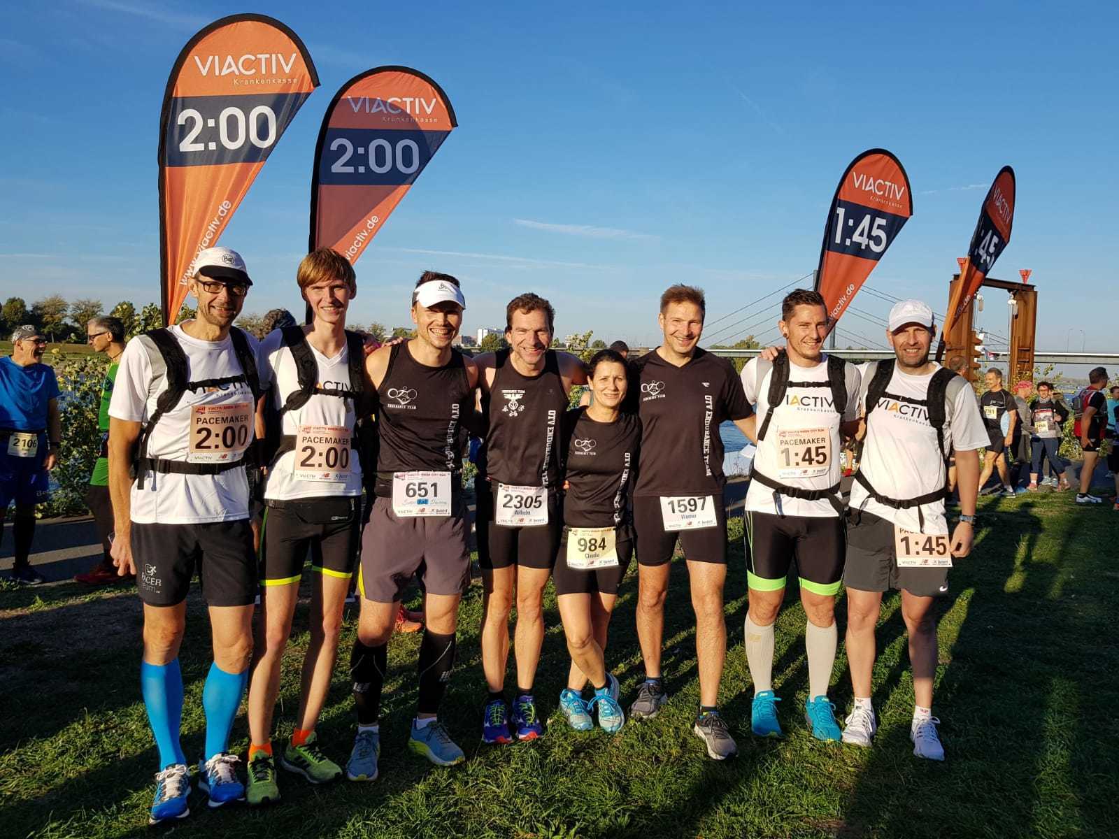 Erfolgreiche Teilnehmer am Viactiv Rhein City Run des Endurance Team