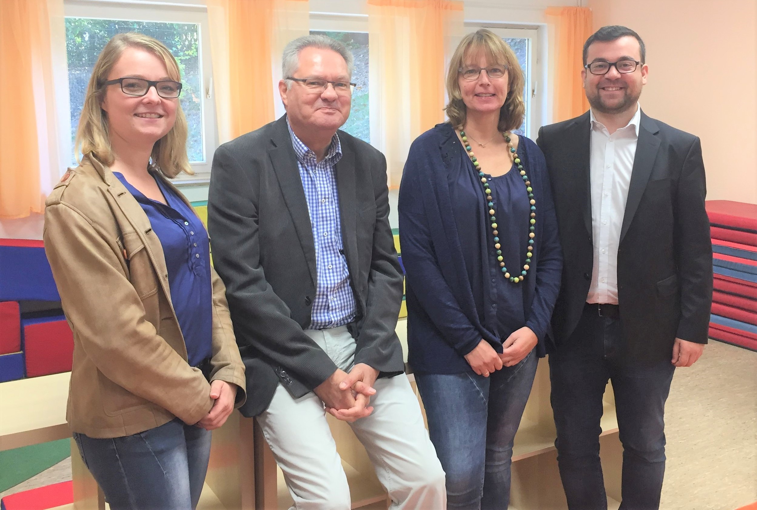 Besuch der Übergangsgruppe der neuen, noch zu bauenden Kindertageseinrichtung der Diakonie im evangelischen Gemeindehaus Villigst.