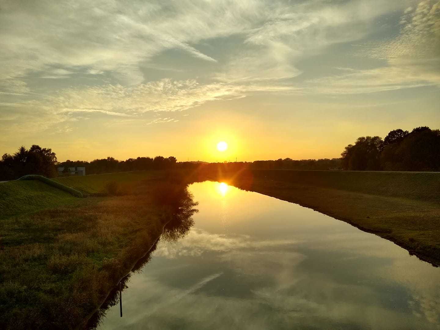 Abendstimmung im Oktober 2018 - der letzte warme Sonnentag ...
