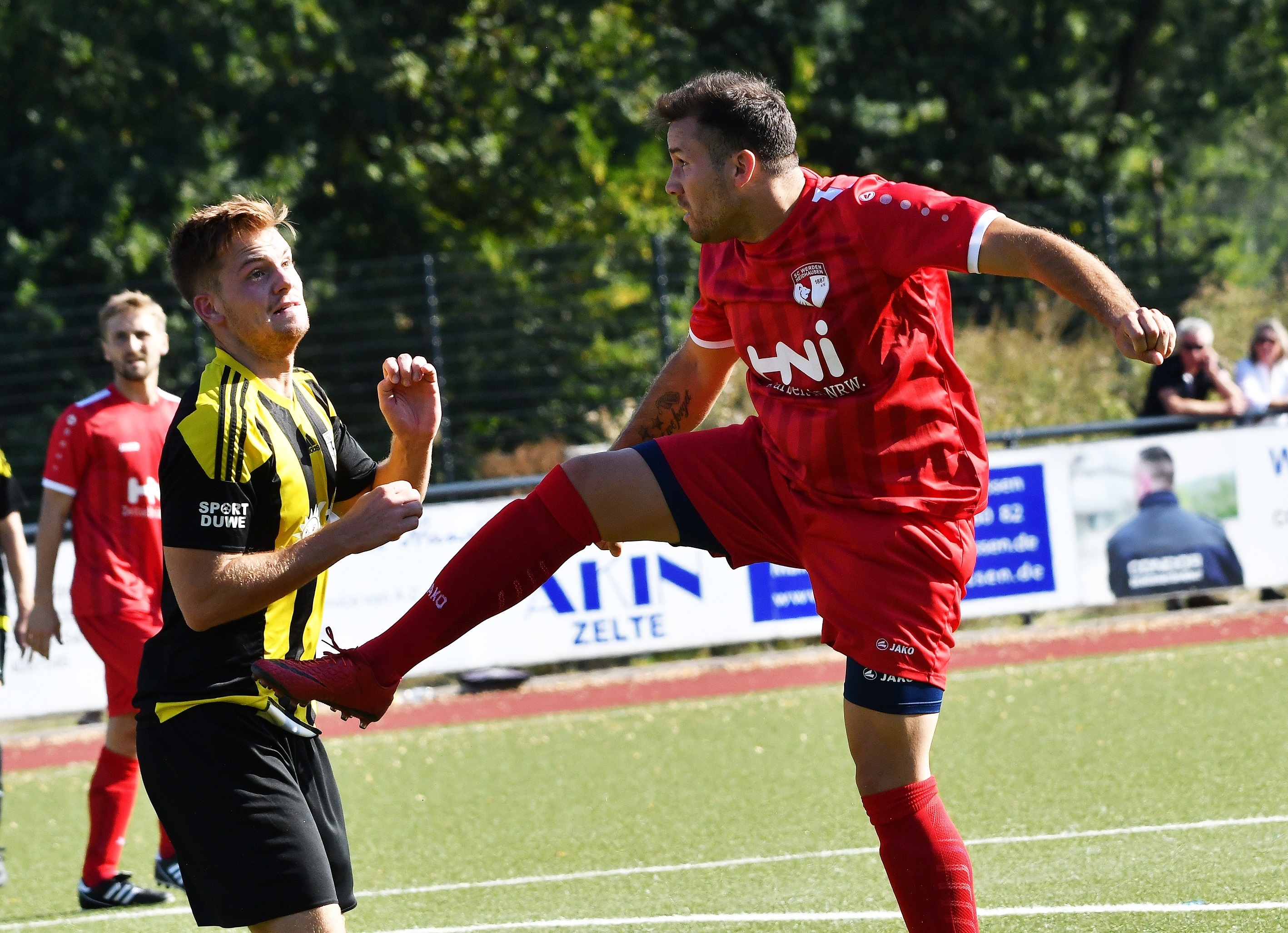 Der agile Marc Scheirich stellte in Kray den 3:0 Endstand her.
Foto: Bangert