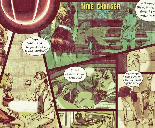 Das Cover des Longplayers ziert ein Comic, dessen Story jeweils zu den Songs passt und den Zuhörer mitnimmt auf eine Zeitreise in die Zukunft. Foto: Cover
