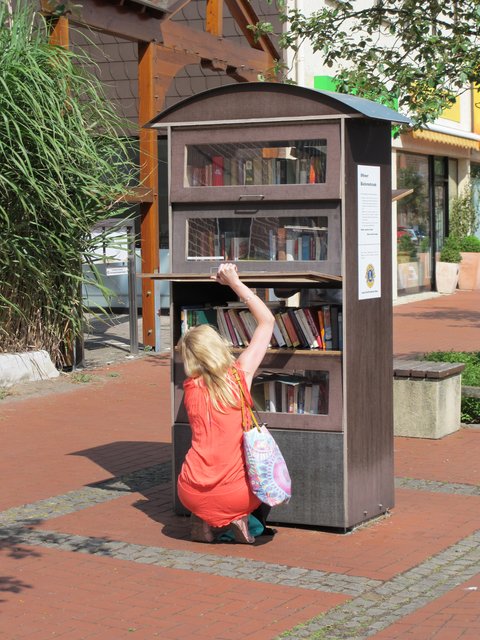 Bücherschrank am Steinhuder Meer