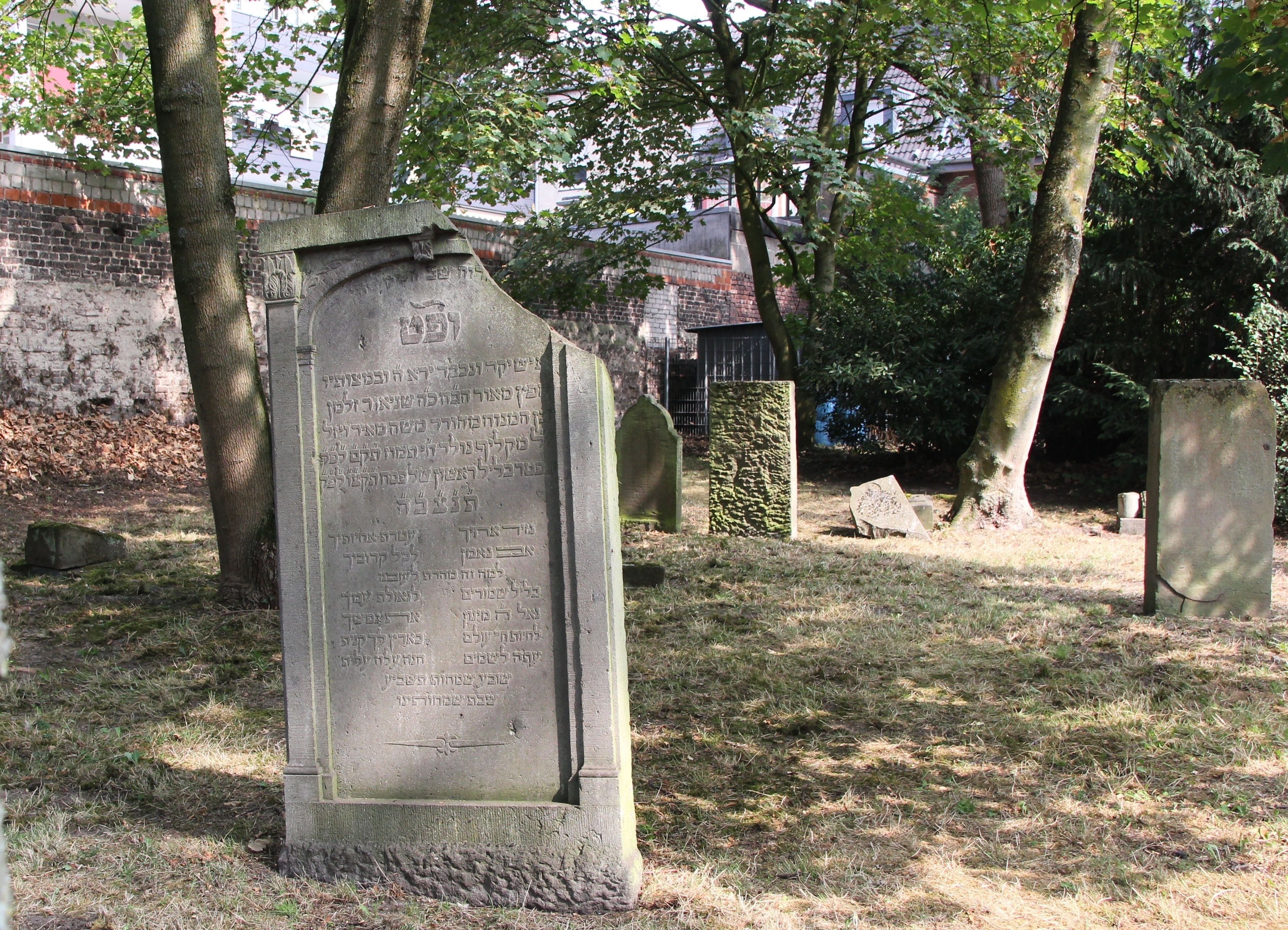 Der alte jüdische Friedhof in Wesel.