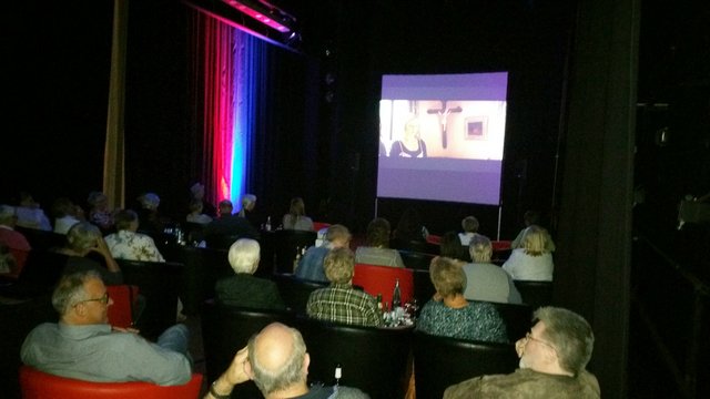 Kino auf der Bühne des Stadttheaters. Ein toller Abend für die Ehrenamtlichen.