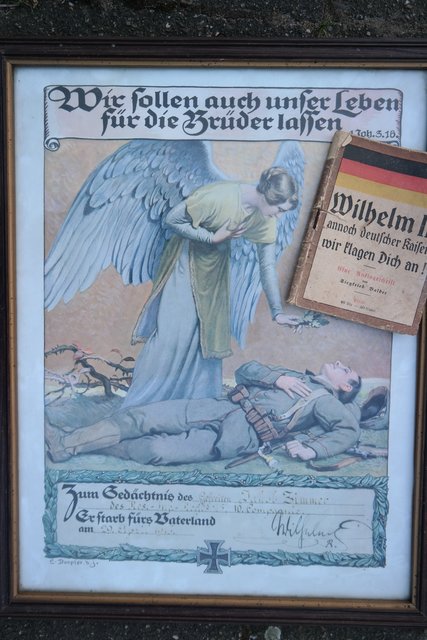 Auf dieses Erinnerungsbild ist Alfons Zimmer auf dem Speicher seiner Familie gestoßen.