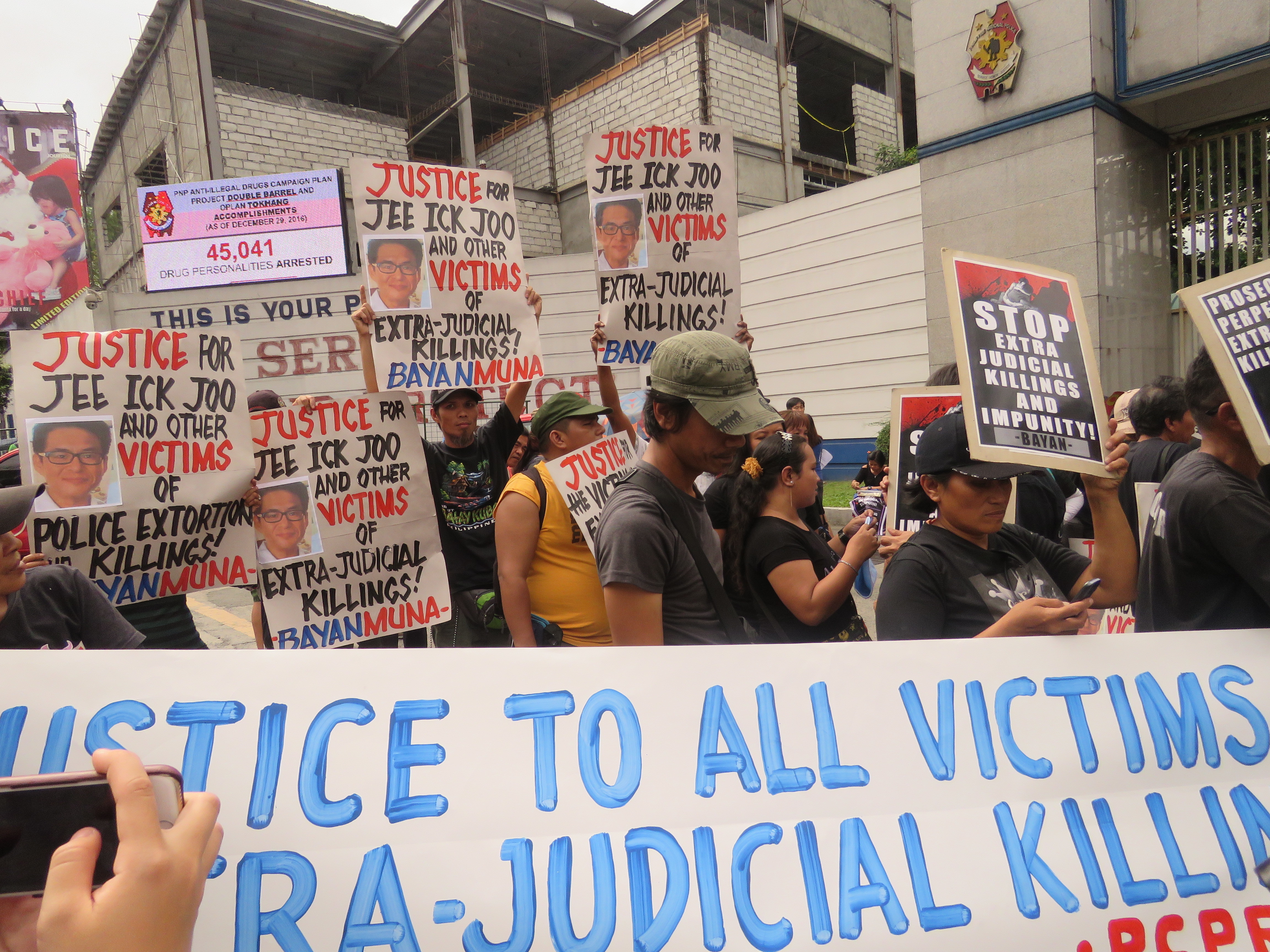 Demo in Manila gegen das Töten