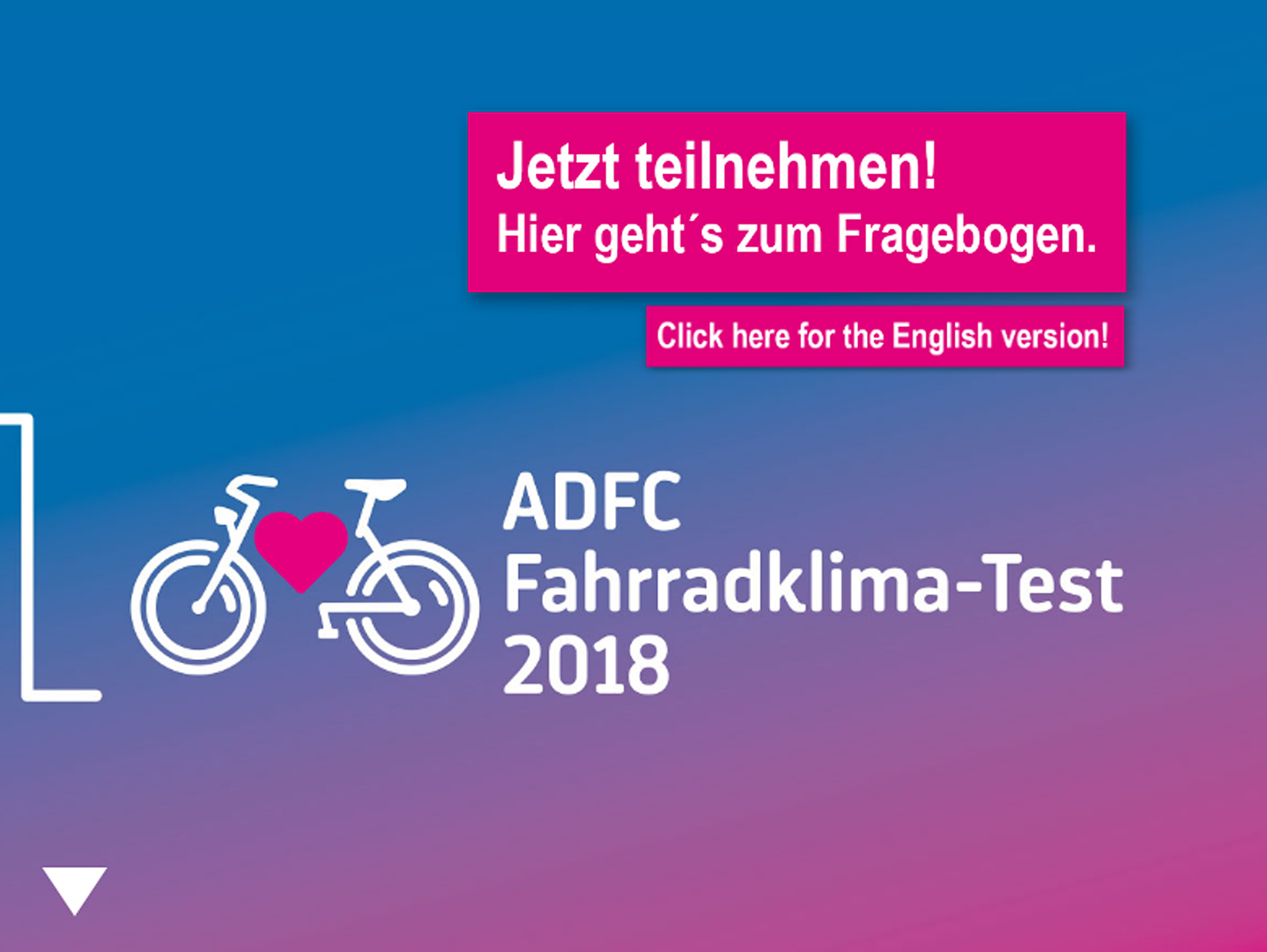 Screenshot von der Homepage: https://www.fahrradklima-test.de/