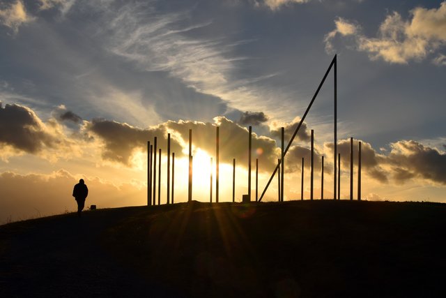 Sonnenuhr auf der Halde Schwerin
