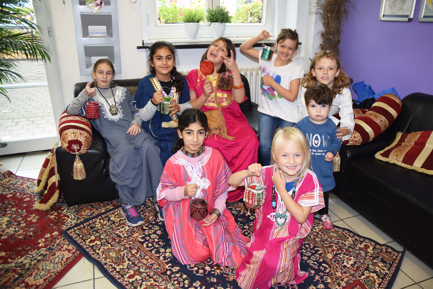Mit allen Sinnen im Orient: Die Kinder hatten eine spannende Woche im Frintroper Zentrum.Fotos (2): Brändlein