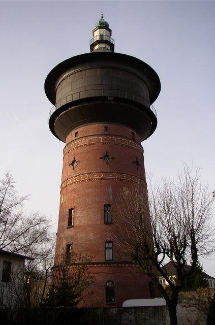 Der alte Wasserturm in Velbert in der Nähe Langenbergerstr.