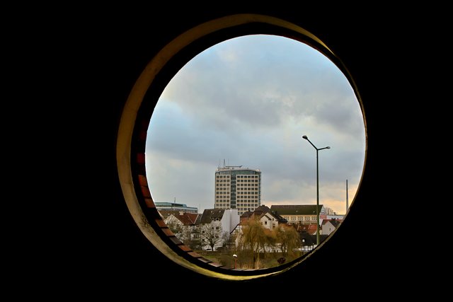 Rathaus Lünen  (Blick aus dem Parkhaus)
