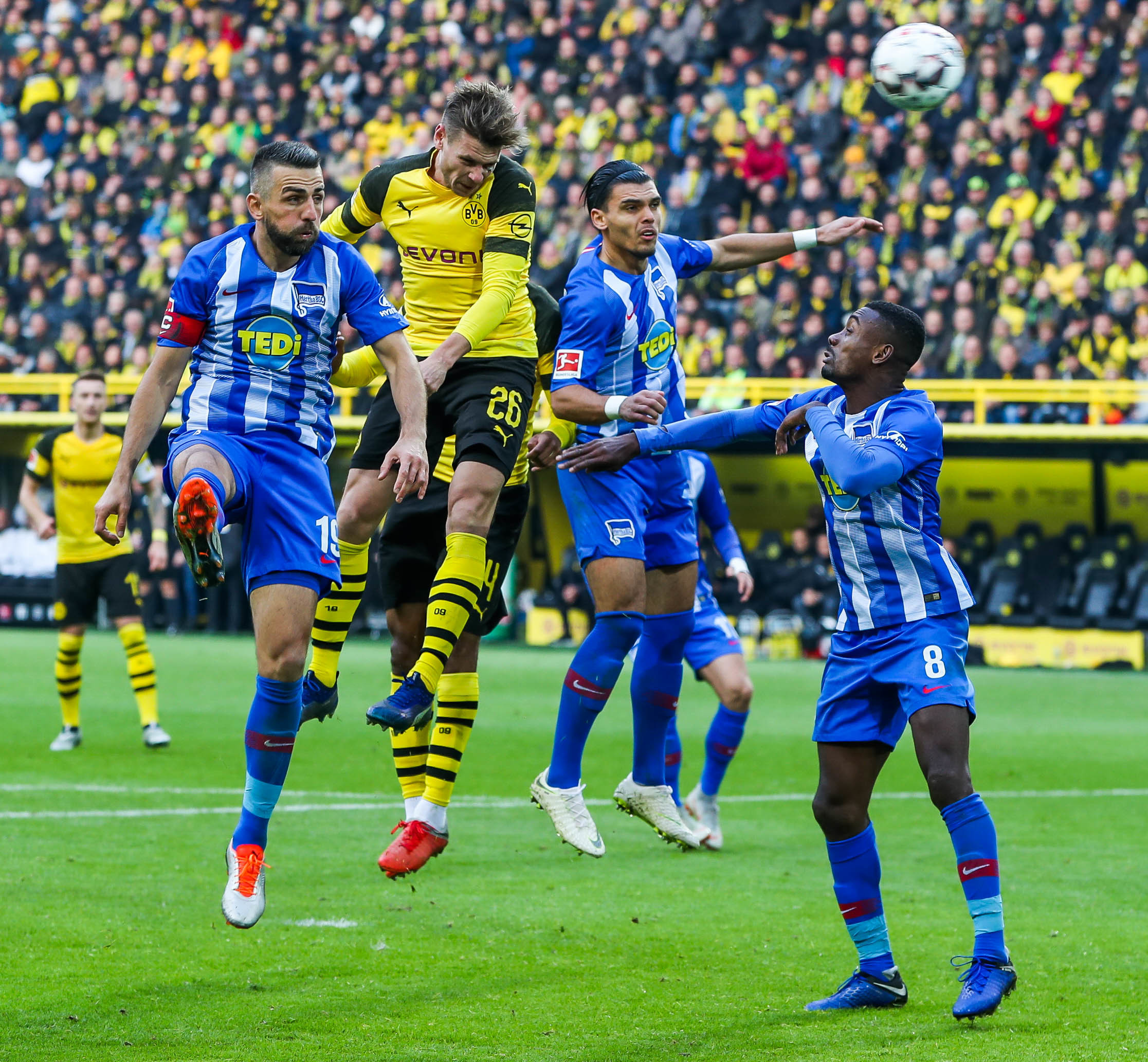 27.10.2018 Dortmund City - BVB vs Hertha BSC Berlin Fussballbundesliga 2:2 Signal Iduna Park - Copyright Stephan Schuetze
