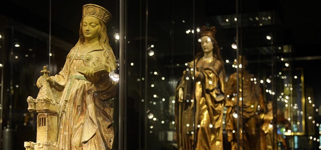 Auch mit der Heiligen Barbara hat sich Manfred Keller in seinem Buch beschäftigt.
Foto: Bergbau-Museum