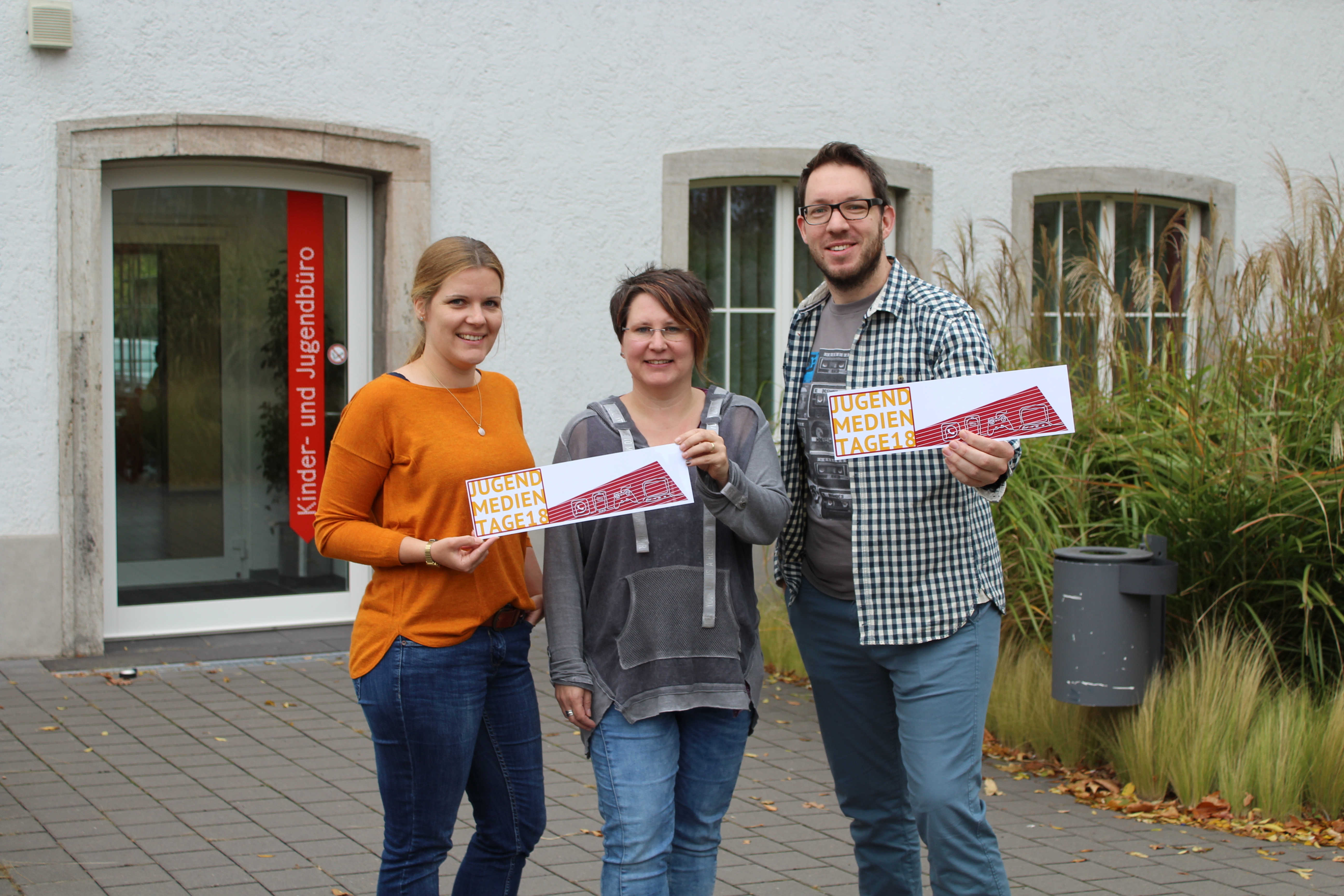 Lena Brandau, Britta Dietrich-Aust und Mark Bochnig-Mathieu stellten nun das Programm der Jugendmedientage vor.