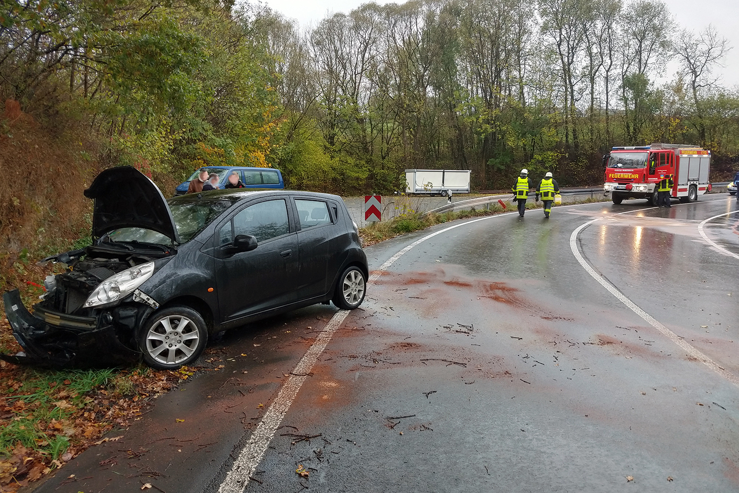Verkehrsunfall auf der Prioreier Straße.