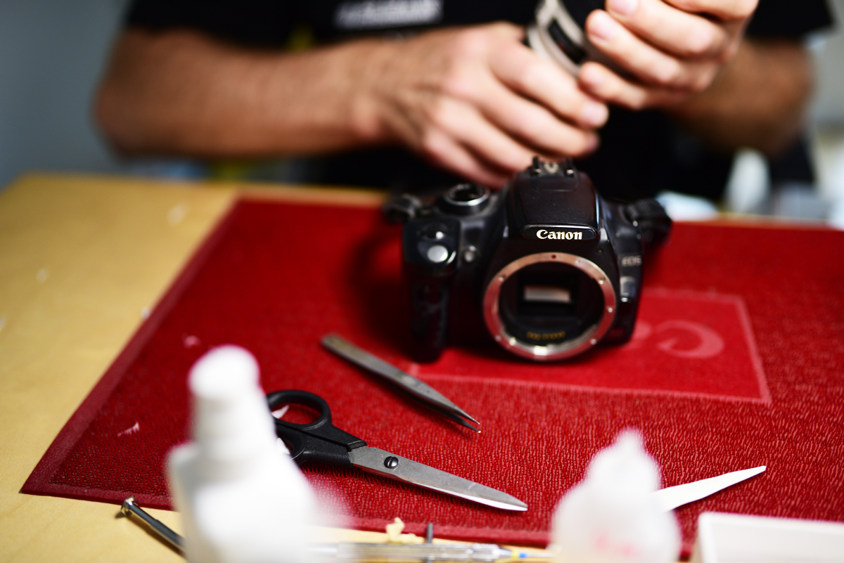 Der Clean & Check Service wird bei den Fototagen angeboten.