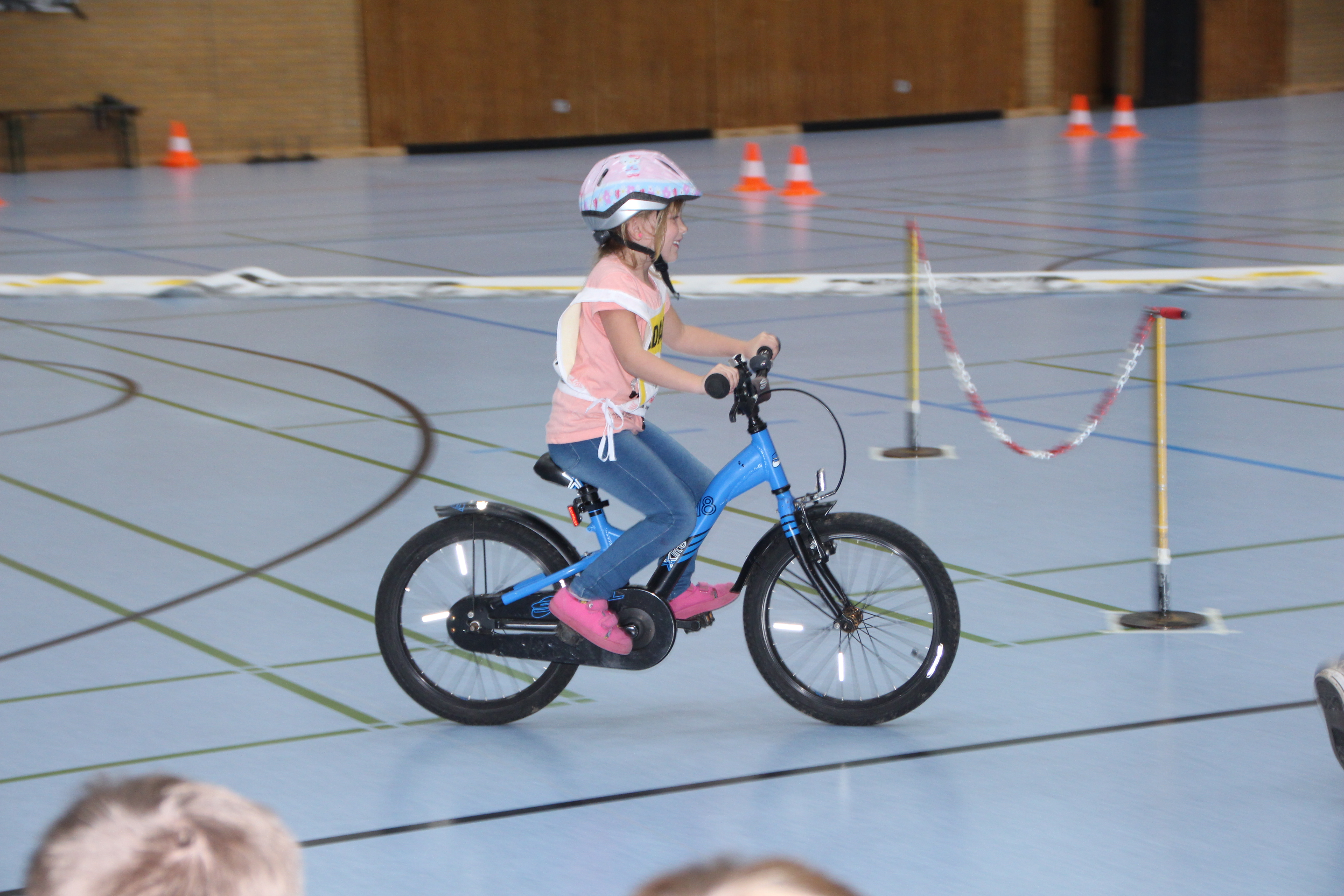 Chiara Di Carlo hatte viel Spaß bei ihrem ersten Fahrradturnier.