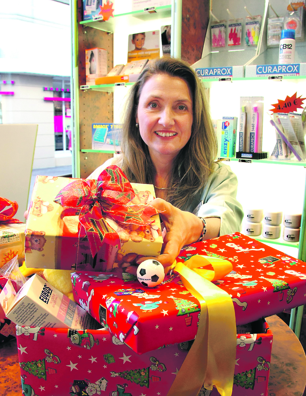 Angelika O'Donnell beteiligt sich wieder an der Aktion "Weihnachten im Schuhkarton".