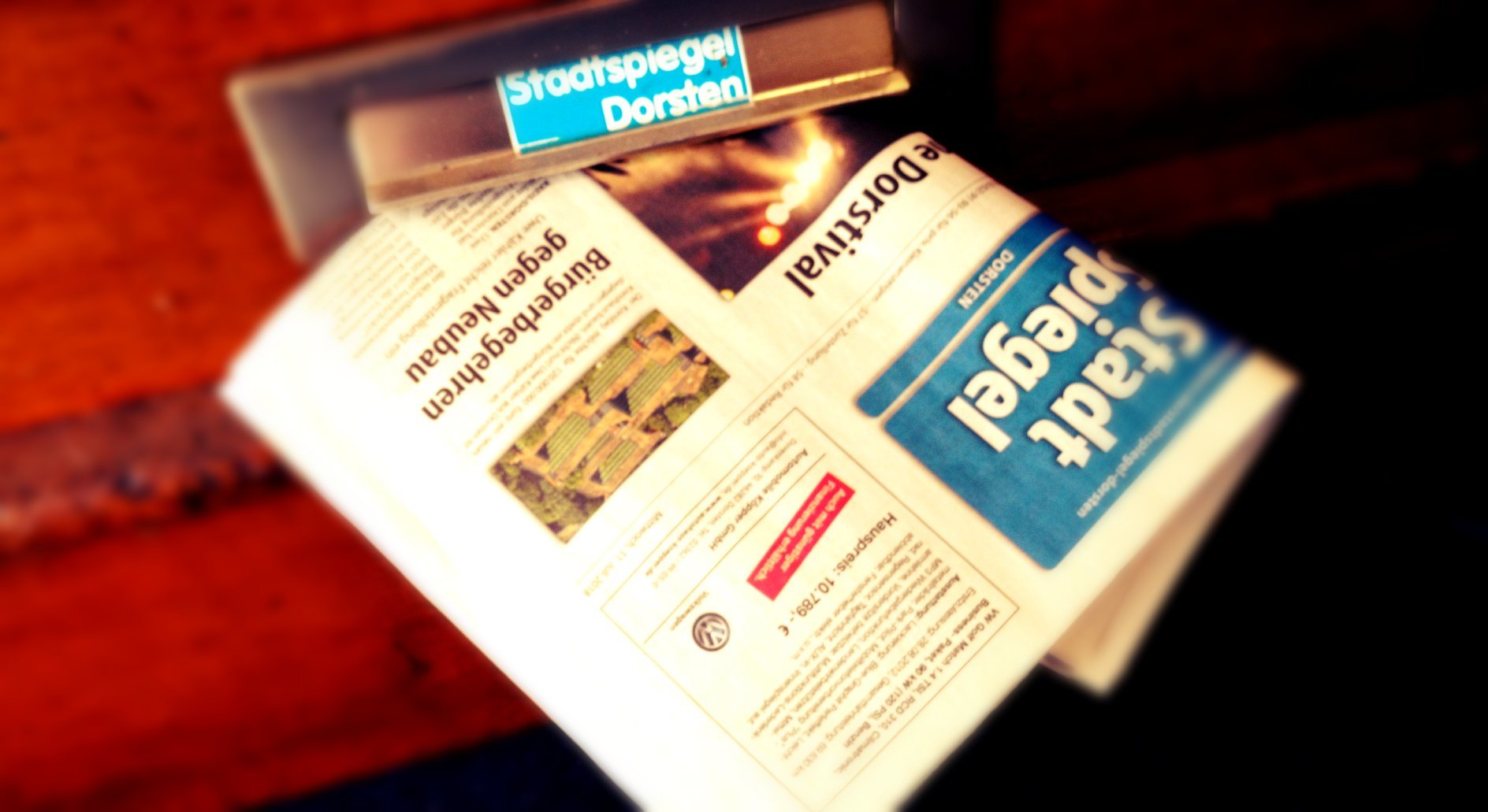 Der Stadtspiegel sucht Zusteller.