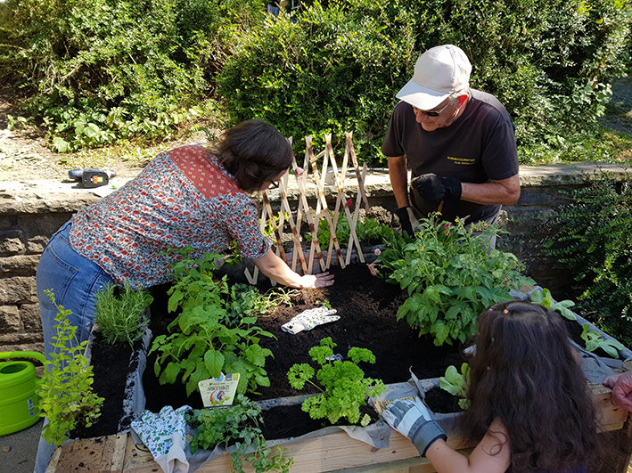 Kräftig gebuddelt wurde in der letzten Saison in der Grundschule Grundschöttel. Im kommenden Frühjahr erhalten fünf weitere Kindereinrichtungen ein eigenes Gemüsebeet, wo die Kids gemeinsam mit den Klimabotschaftern Kräuter und Salate anbauen können.