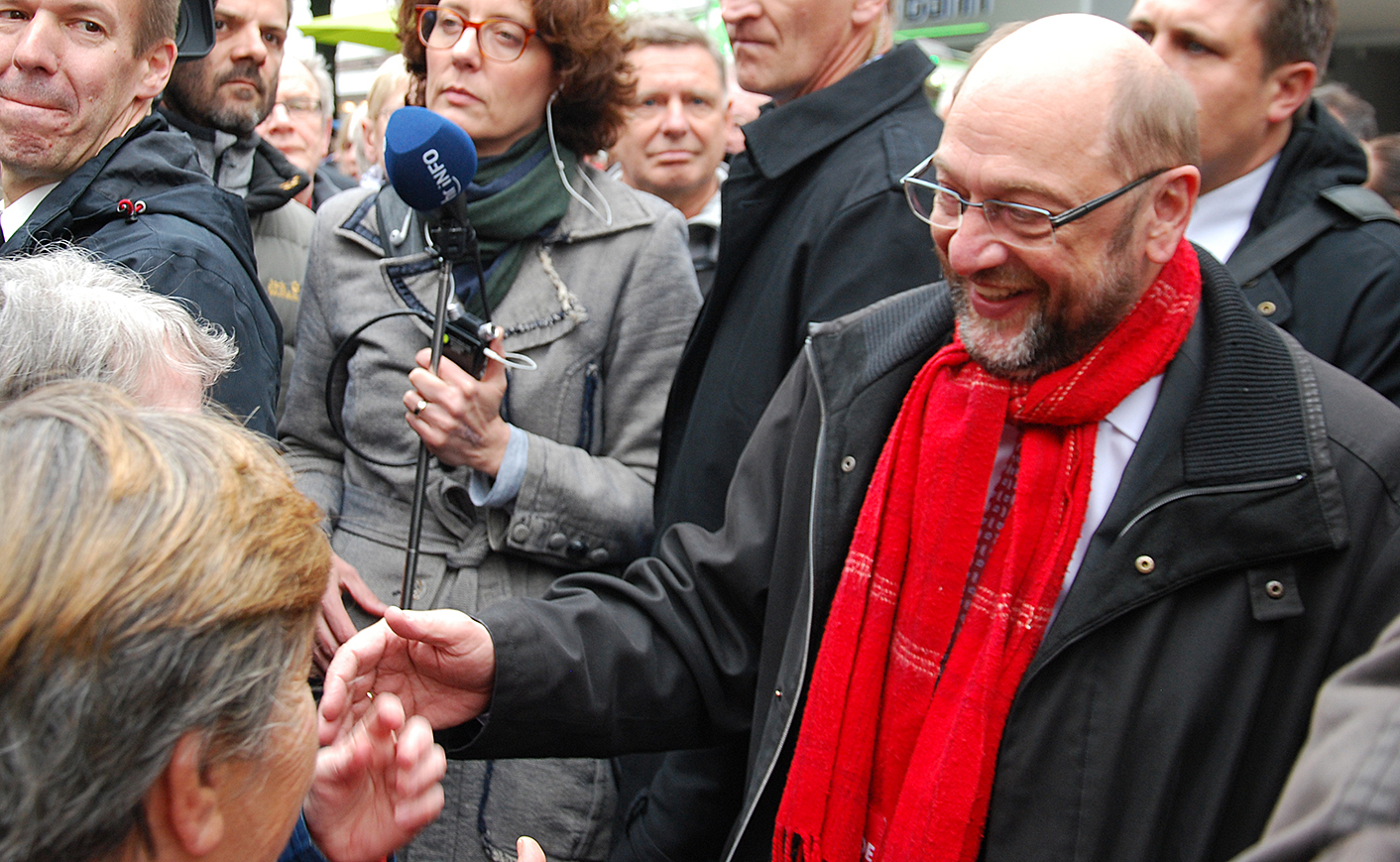 Martin Schulz besuchte im Bundestagswahlkampf 2017 die Volmestadt.