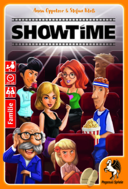 "Showtime" ist ein Familienspiel, das auch für Wenig-Spieler gut geeignet ist.