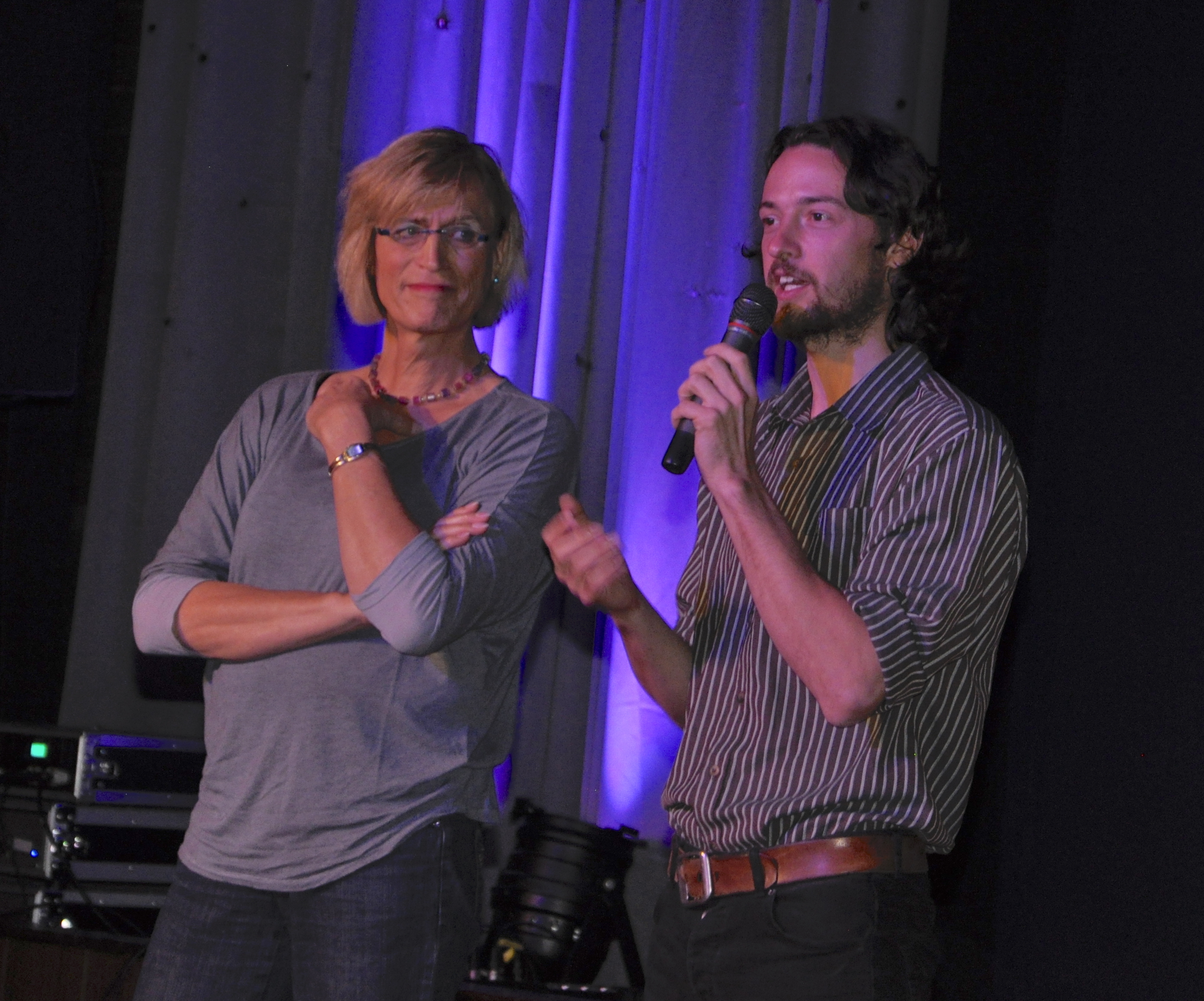 Elke Spörkel und Filmemacher Manuel Rees standen nach dem Testscreening Rede und Antwort.