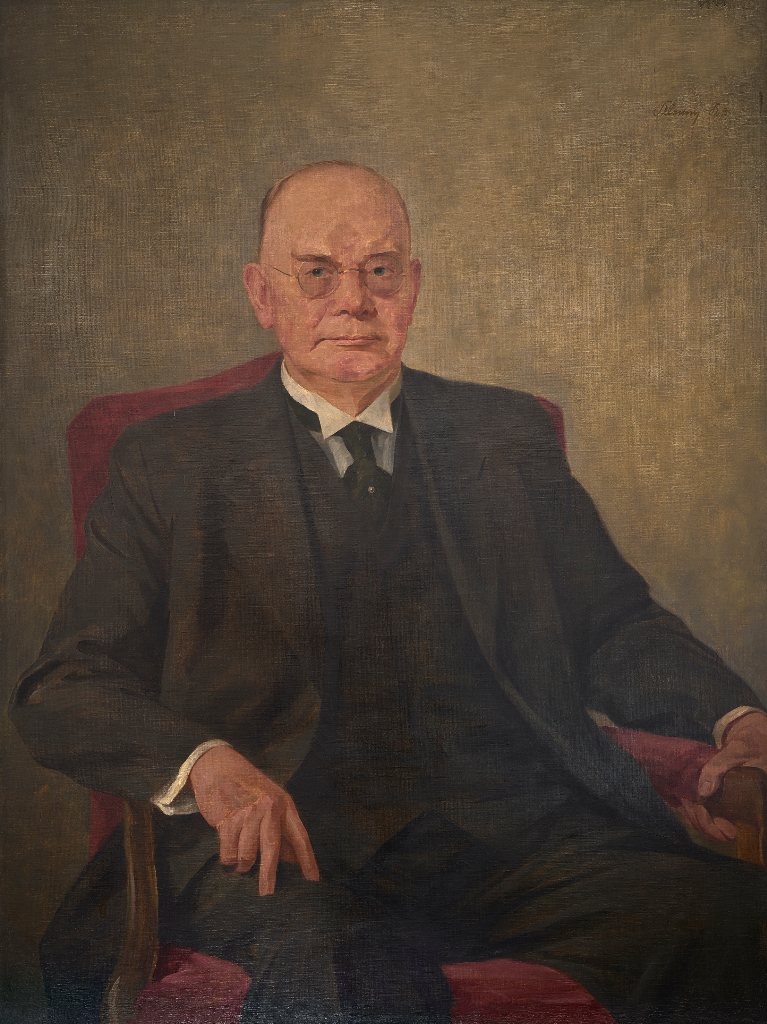 Portrait gemalt 1923 von Franzjosef Klemm - es soll Karl Friedrich Schmitz-Scholl (sen.) darstellen