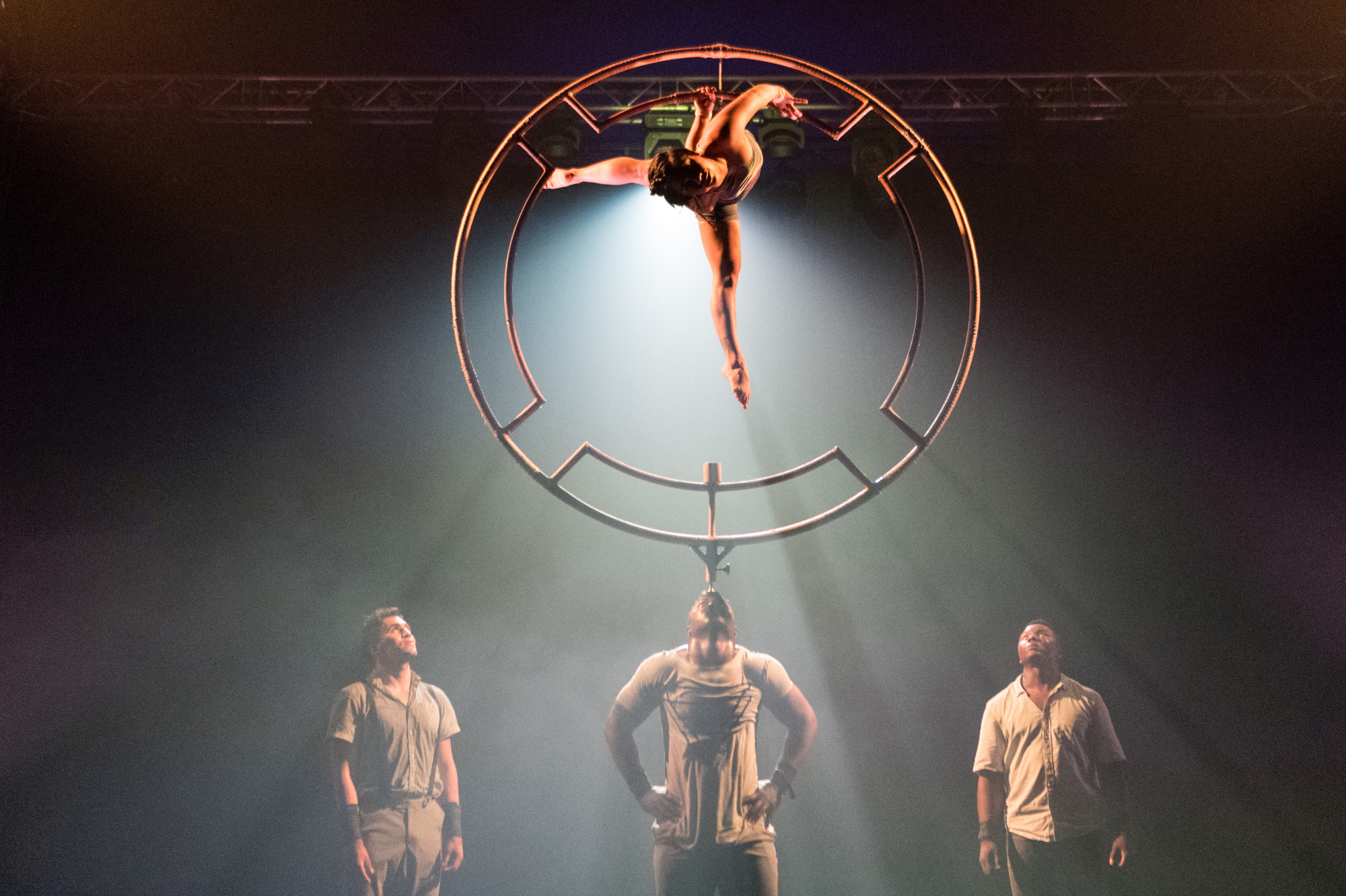 Die Gruppe Circolombia am Perch-Ring. Foto: Veranstalter
