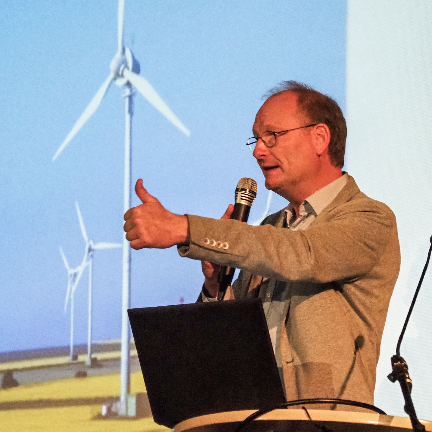 Stichwort Energiewende: „Klar sind Windräder hässlich!“
Foto: Gohl